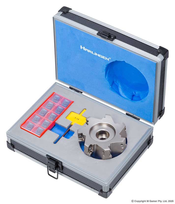 90� APKT Indexable Nickel Plated Carbide Face Mill Set - 80mm